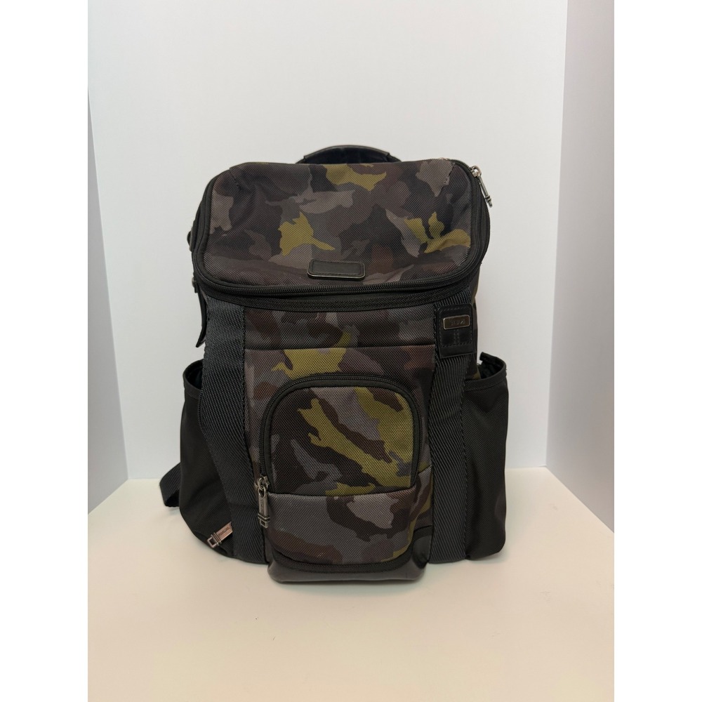 Tumi Fremont Thornhill Camouflage Nylon Backpack Black Green Camo Travel Bag